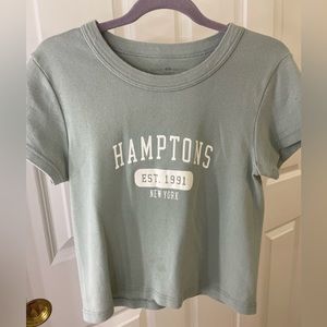 sage green brandy Melville, Hampton tee